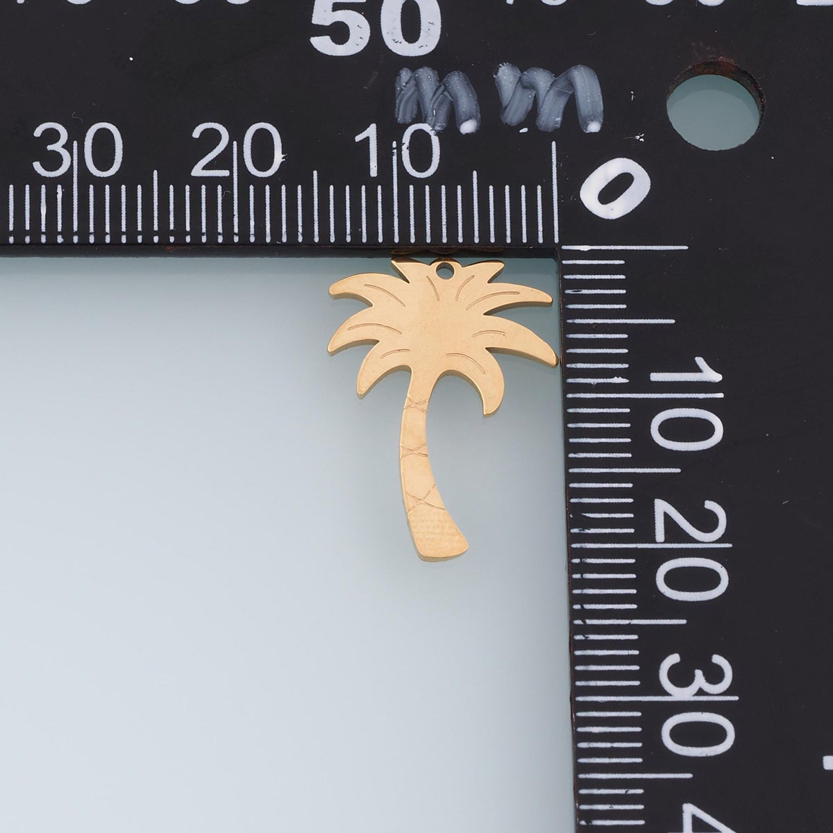 Palm Tree Pendant,14K Gold Filled Tropical Beach Charm DIY Charm for Necklace Bracelet Making