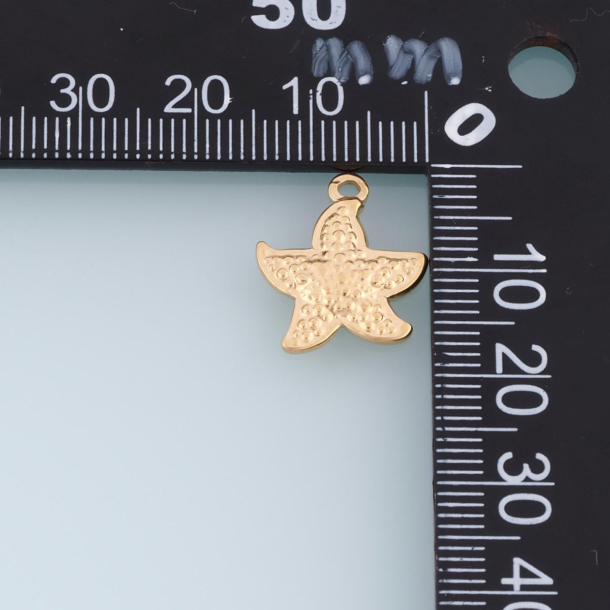Polka-Dot Mini Starfish Pendant,14K Gold Minimalist Charm DIY Charm for Necklace Bracelet Making