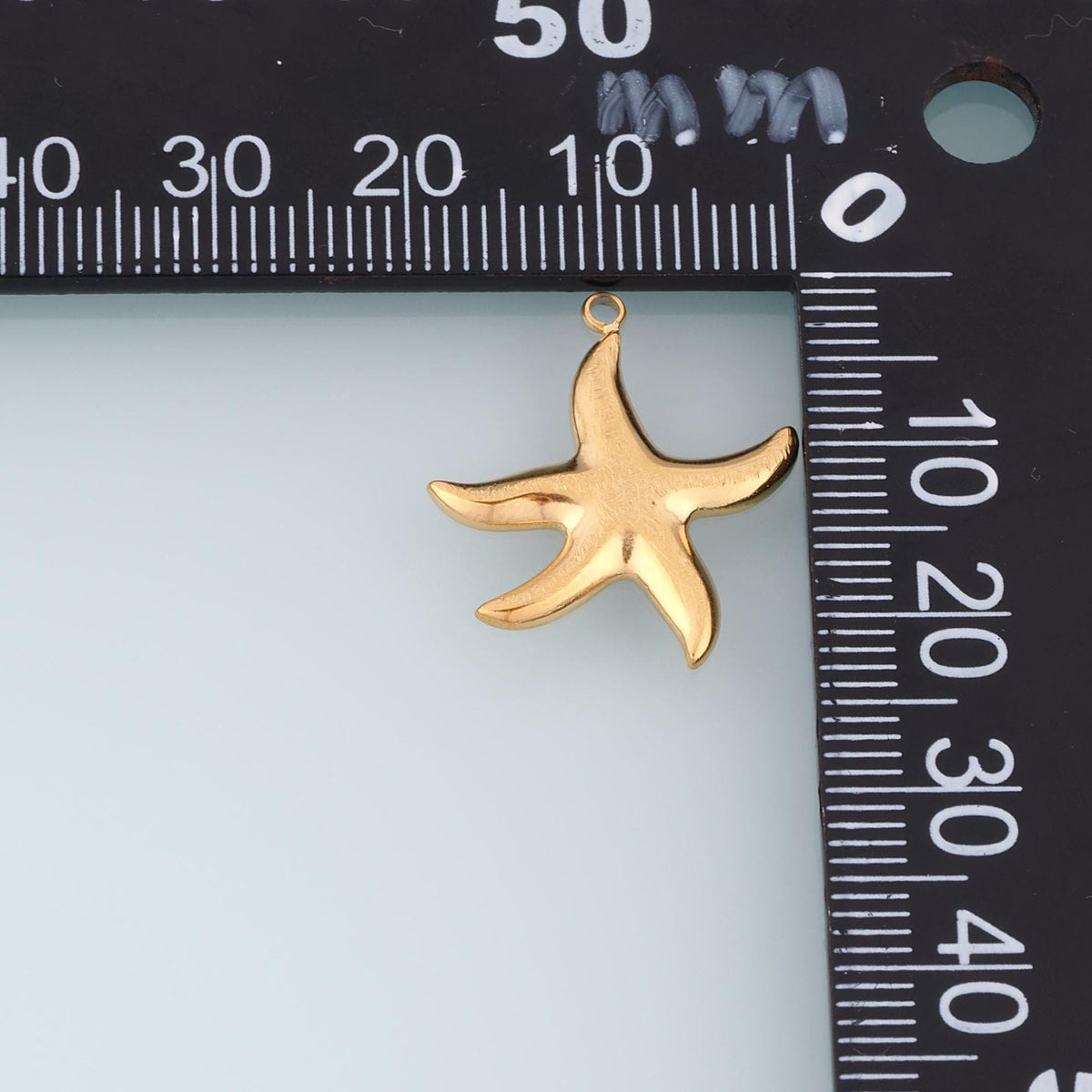 Smooth Surface Starfish Pendant,14K Gold Minimalist Charm DIY Charm for Necklace Bracelet Making