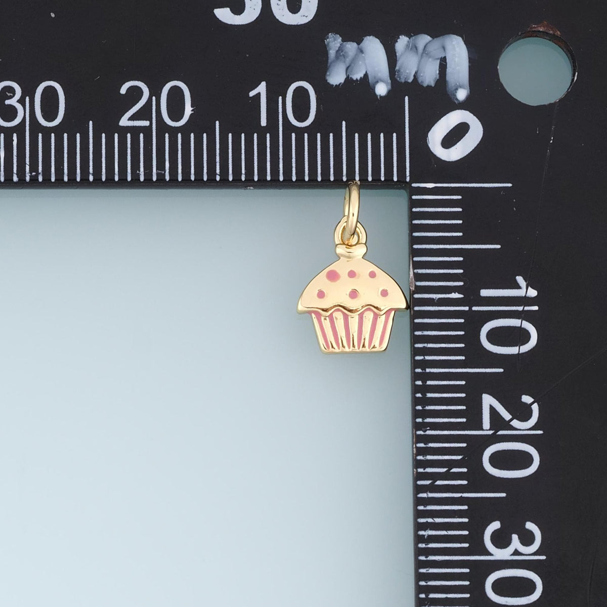 18K Gold Filled Enamel Charm Pendant for Jewelry Making