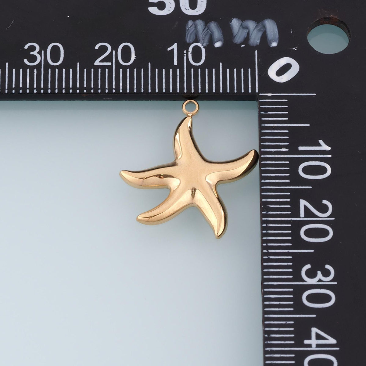 Arc Smooth Surface Starfish Pendant,14K Gold Minimalist Charm DIY Charm for Necklace Bracelet Making