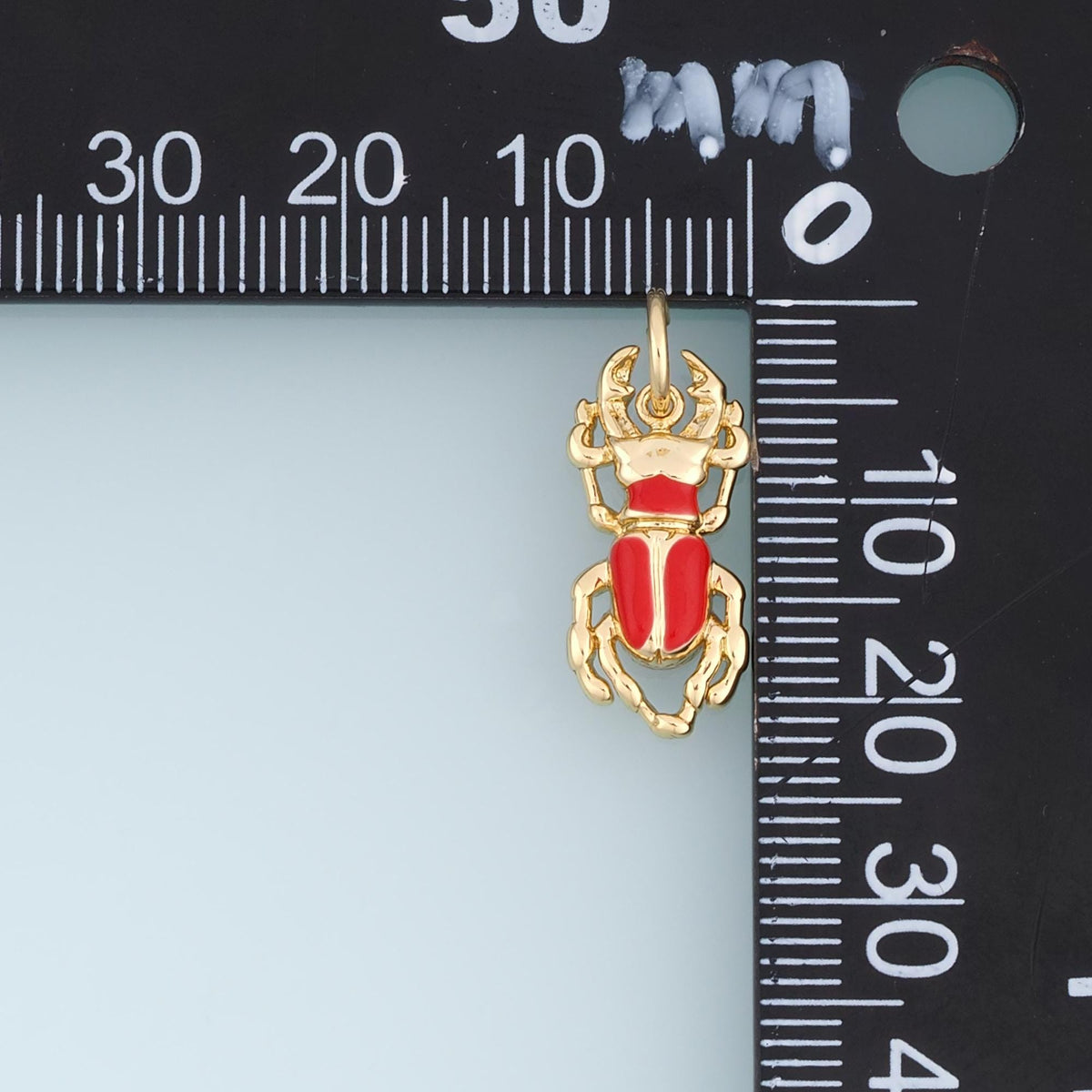 18K Gold Filled Enamel Charm Pendant for Jewelry Making
