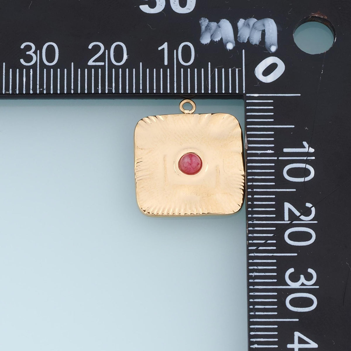 Square Charm Pendant for Jewelry Making
