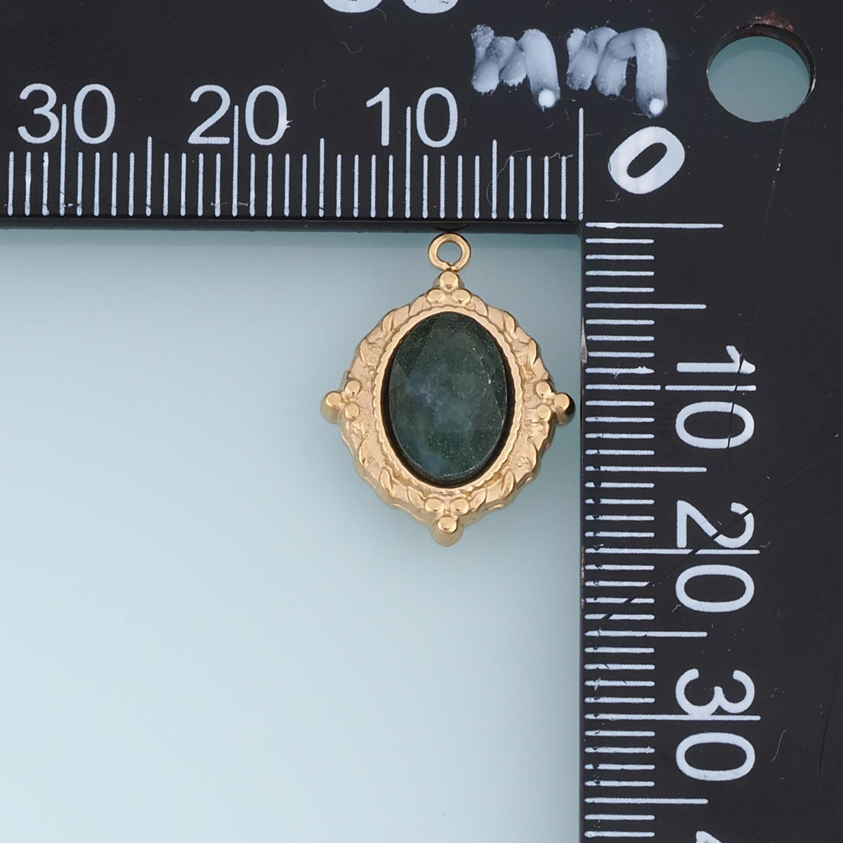 Oval Charm Pendant for Jewelry Making