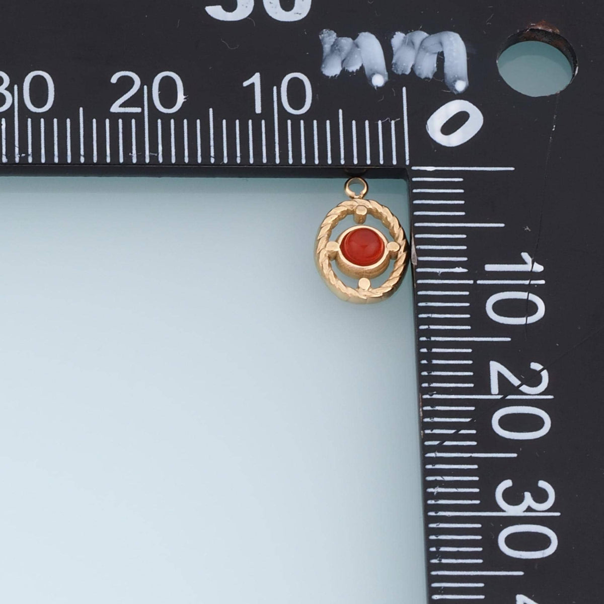 Oval Charm Pendant for Jewelry Making
