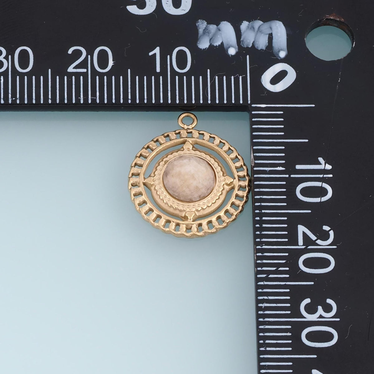 Round Charm Pendant for Jewelry Making