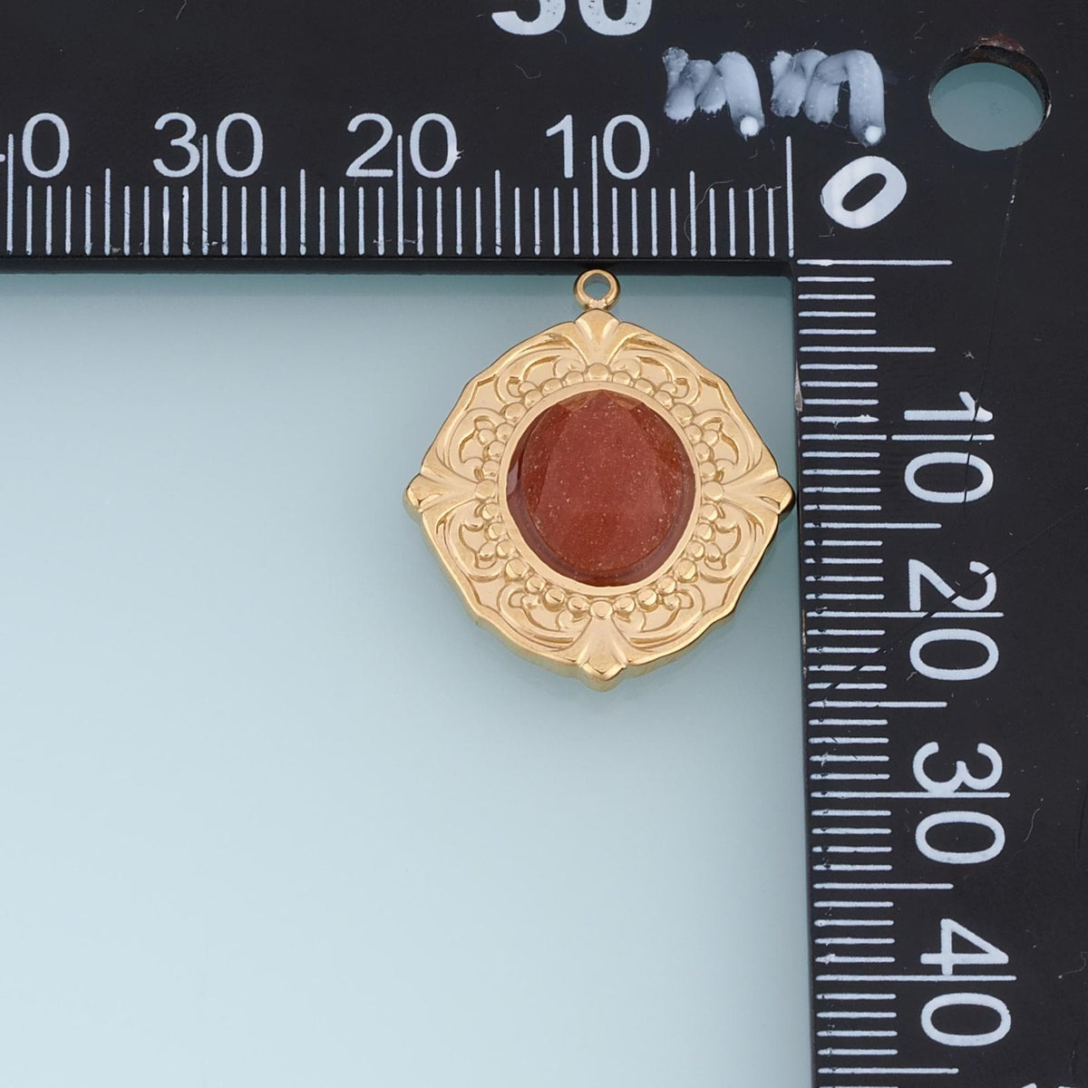 Oval Charm Pendant for Jewelry Making