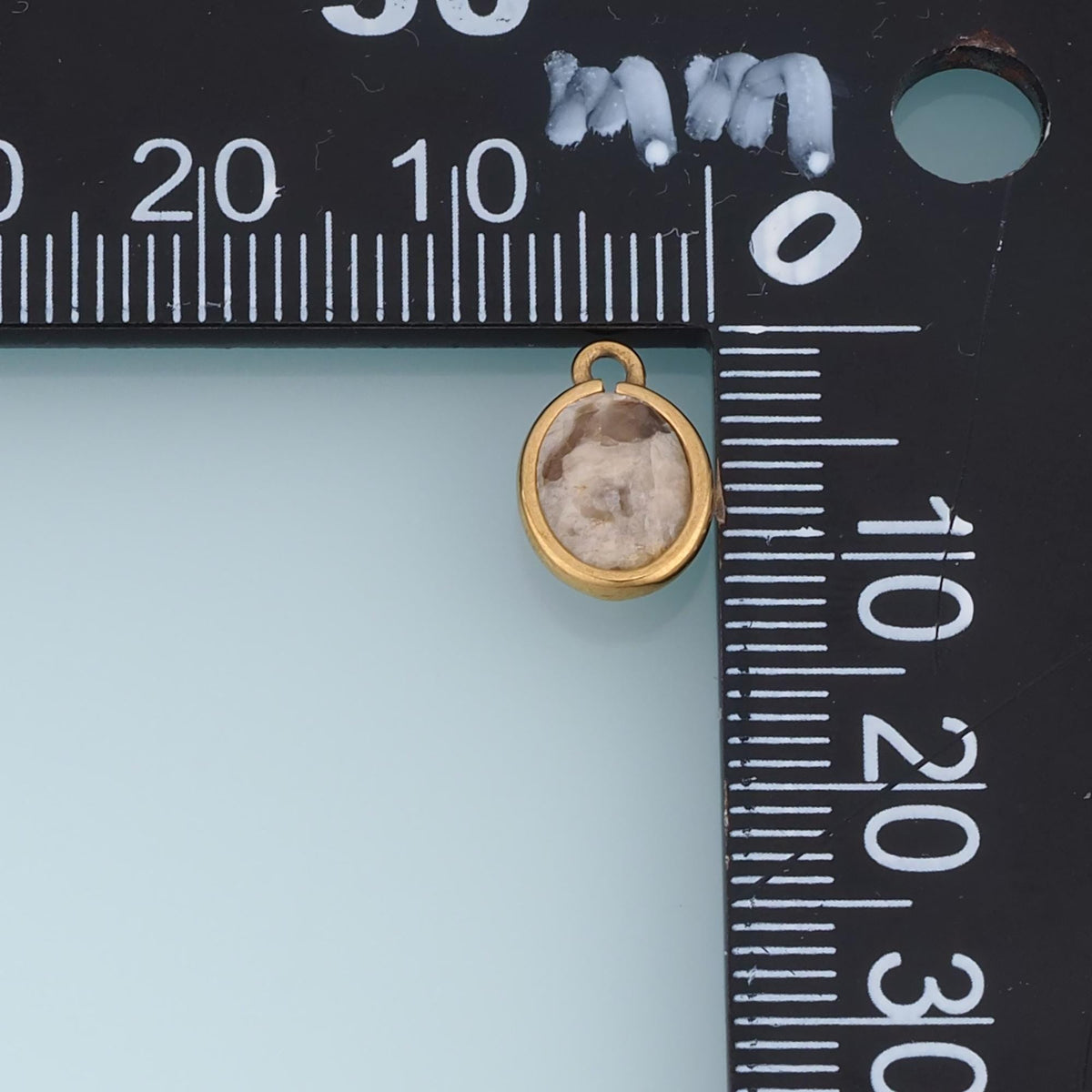 Oval Charm Pendant for Jewelry Making