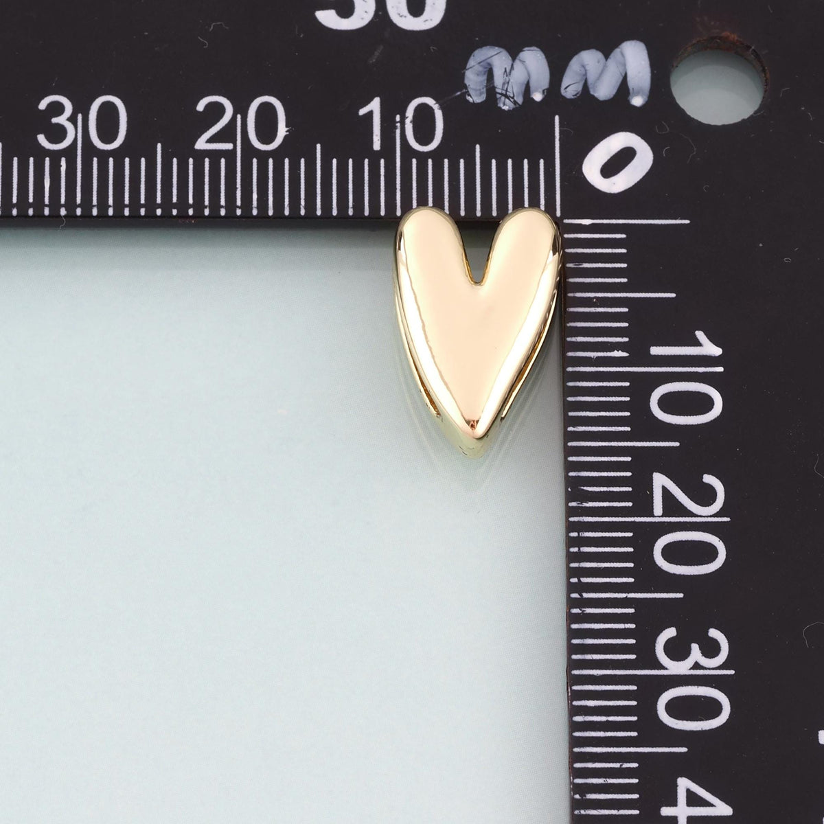 18K Gold Filled Heart Jewelry Beads for Jewelry Making