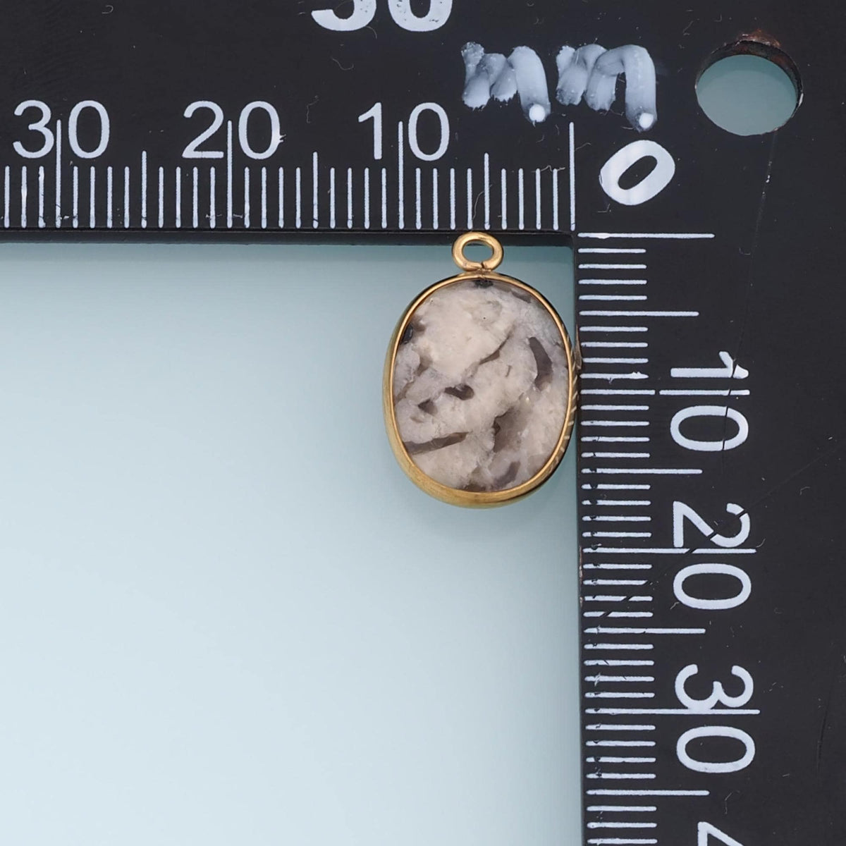 Oval Charm Pendant for Jewelry Making