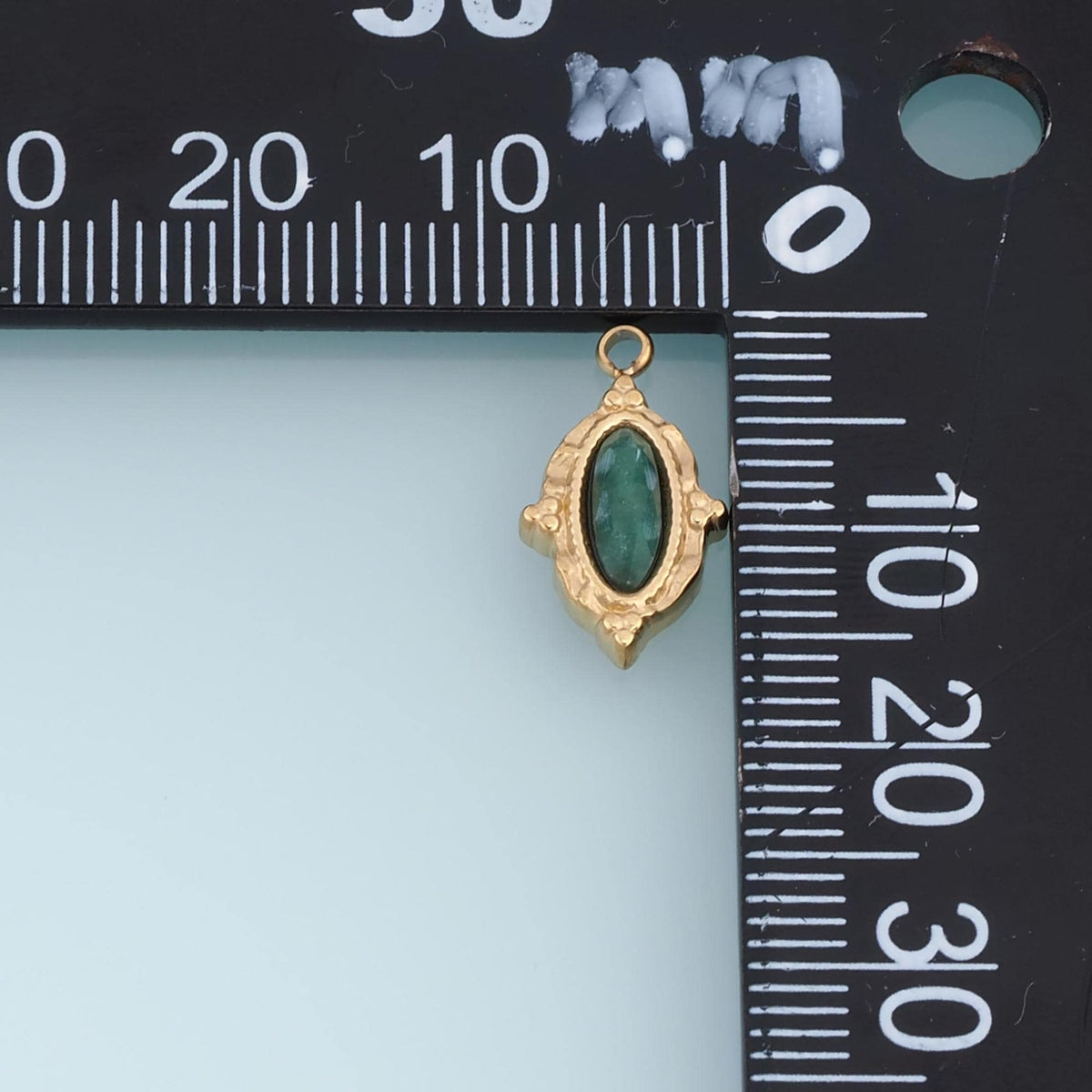 Oval Charm Pendant for Jewelry Making