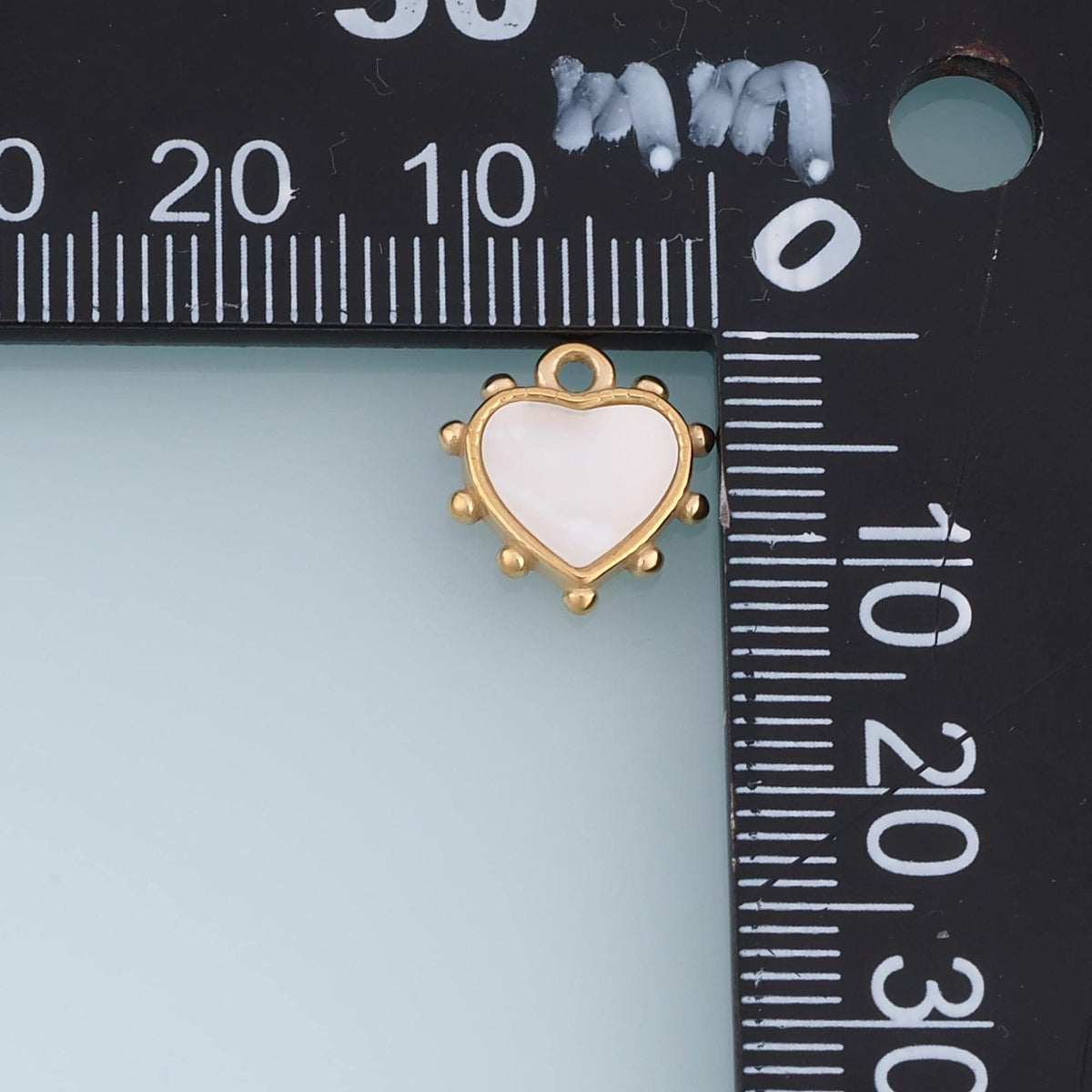 Shell Heart Pendant ,14K Gold Exquisite Charm DIY Charm for Necklace Bracelet Making