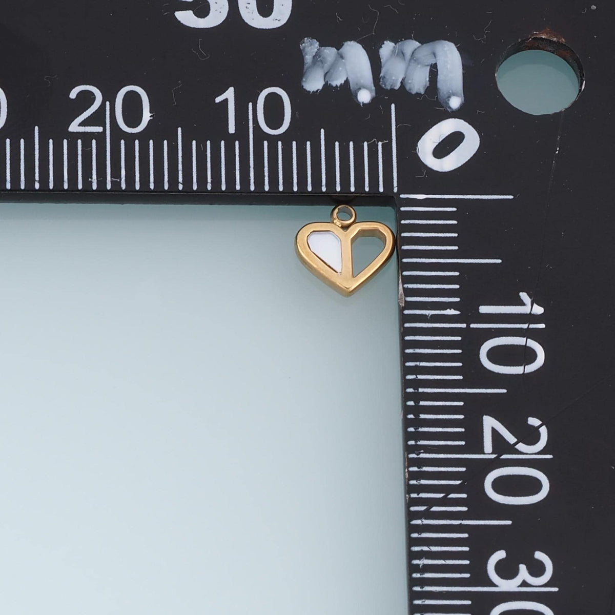 Shell Cutout Heart Pendant ,14K Gold Exquisite Charm DIY Charm for Necklace Bracelet Making