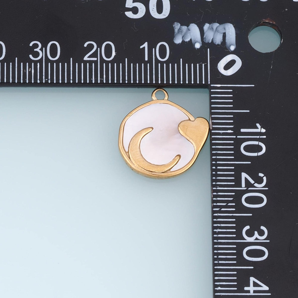 Moon Charm Pendant for Jewelry Making