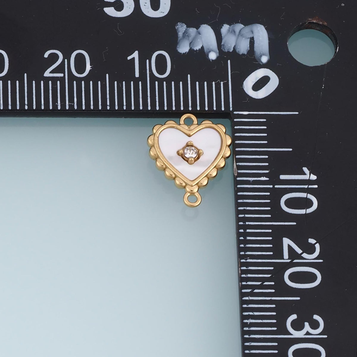 Shell Heart Connector ,14K Gold Exquisite Connector Charm DIY Charm for Necklace Bracelet Making