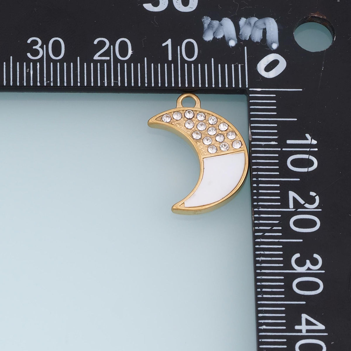Moon Charm Pendant for Jewelry Making