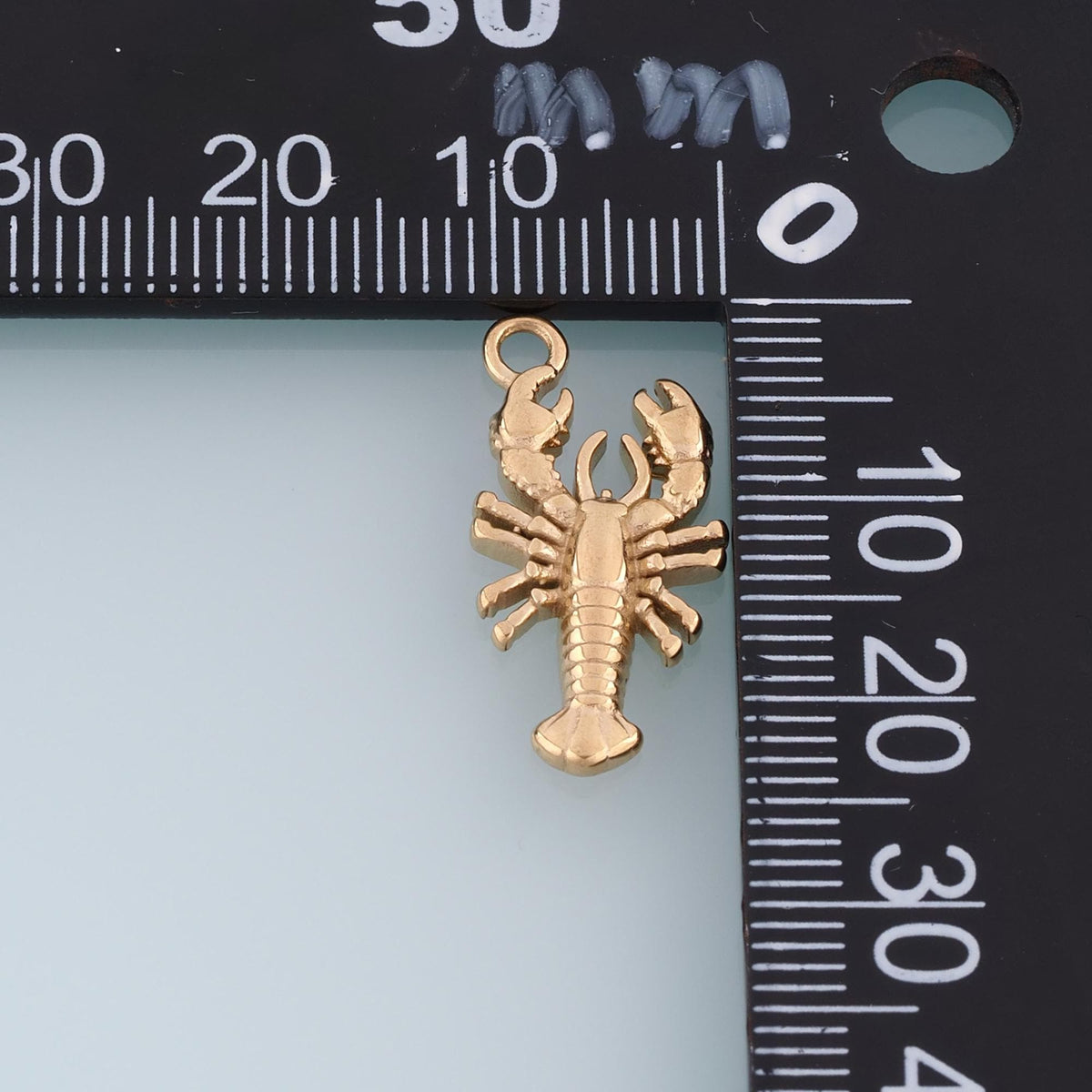 Lobster Pendant,14K Gold Beach Vacation Charm DIY Charm for Necklace Bracelet Making