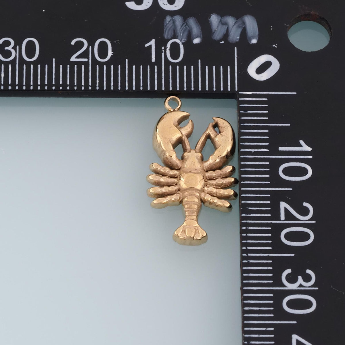 Mini Lobster Pendant,14K Gold Beach Vacation Charm DIY Charm for Necklace Bracelet Making