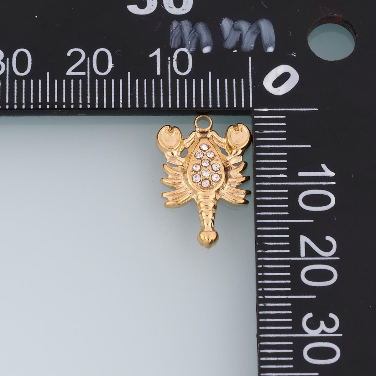 CZ Scorpion Pendant,14K Gold Exquisite Charm DIY Charm for Necklace Bracelet Making