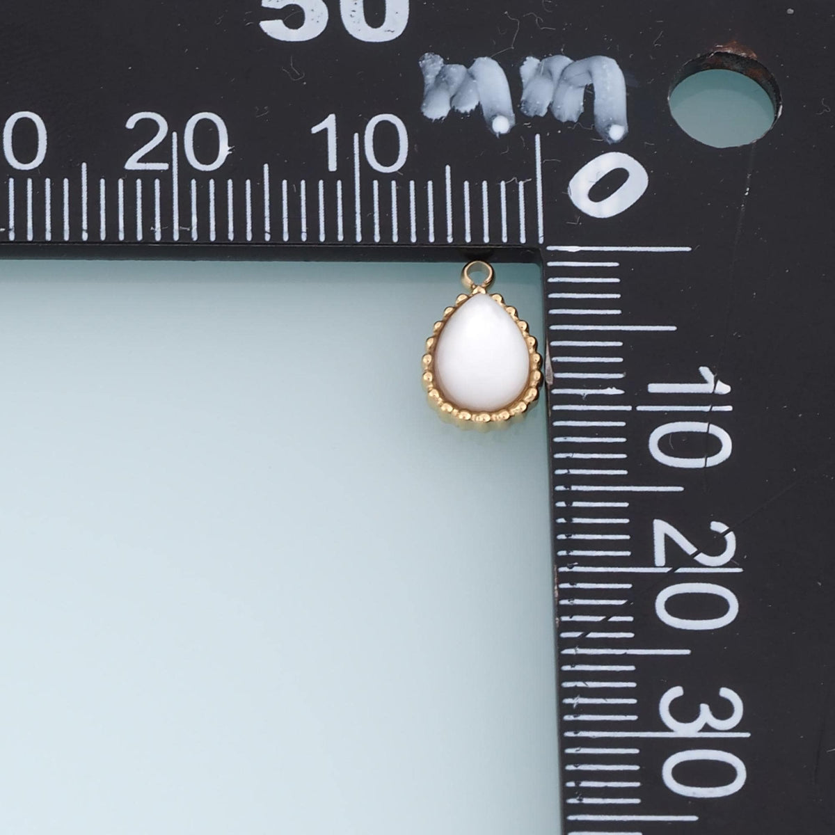 Pearl Teardrop Pendant ,14K Gold Exquisite Charm DIY Charm for Necklace Bracelet Making
