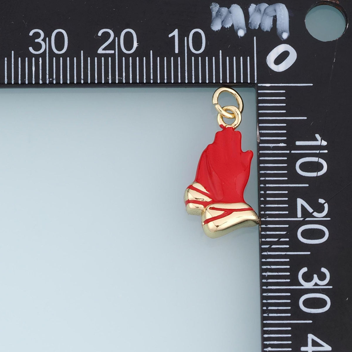 18K Gold Filled Enamel Charm Pendant for Jewelry Making