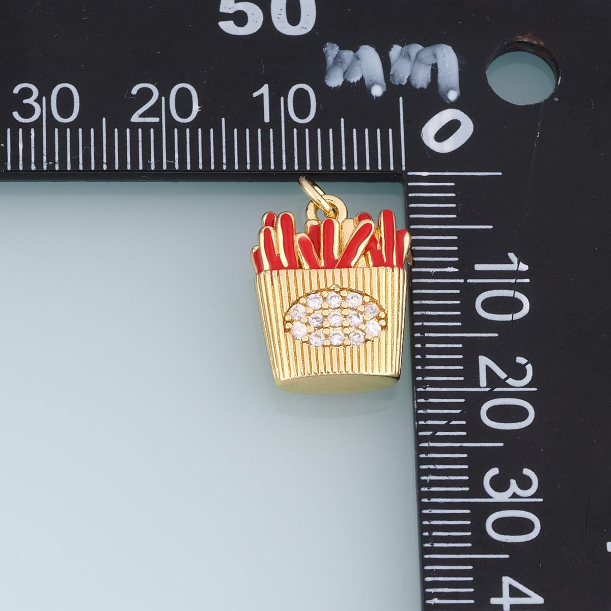 18K Gold Filled Enamel Charm Pendant for Jewelry Making