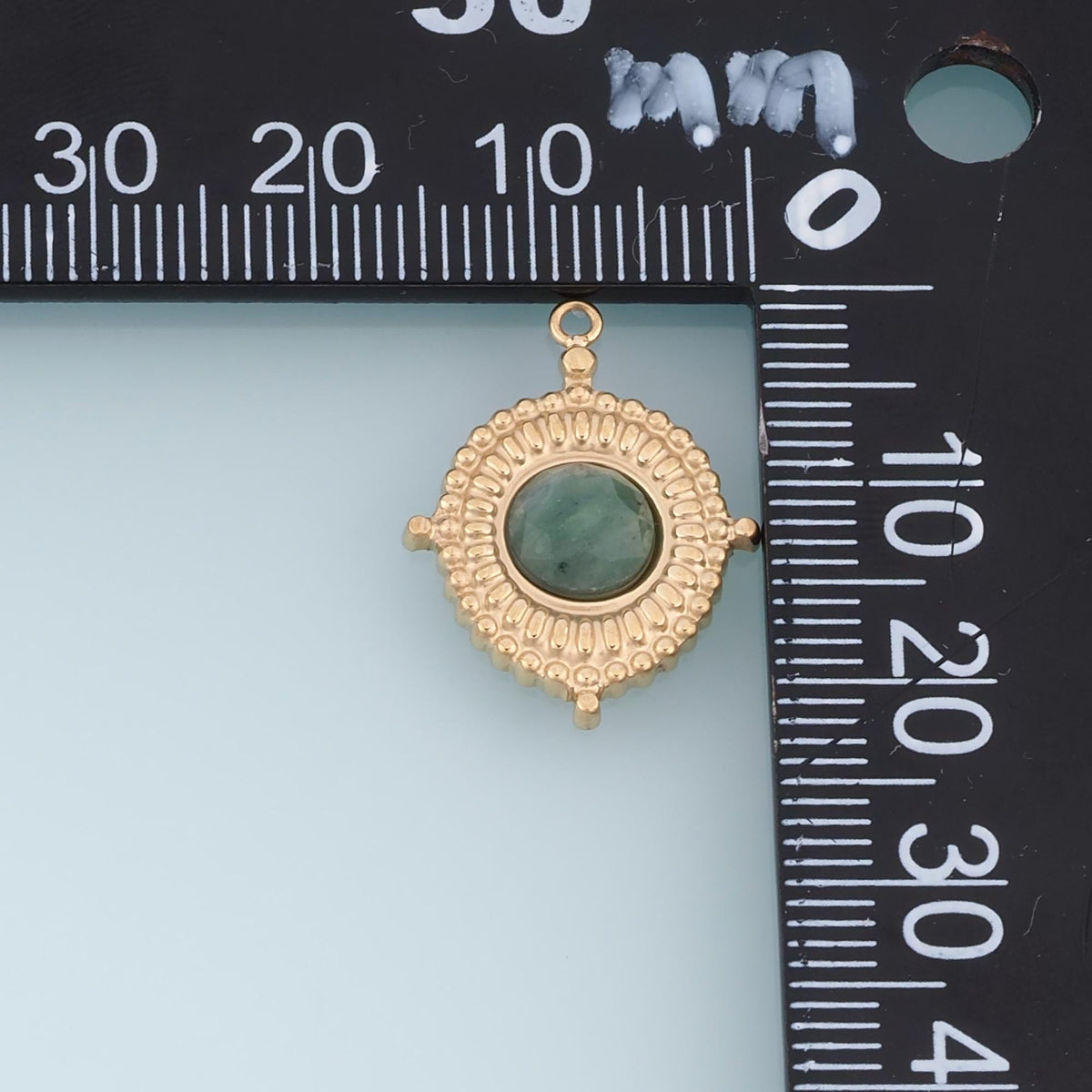Oval Charm Pendant for Jewelry Making