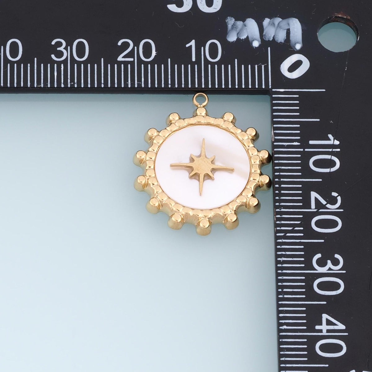 Starburst Charm Pendant for Jewelry Making