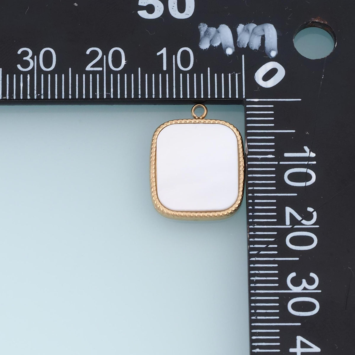 Square Charm Pendant for Jewelry Making