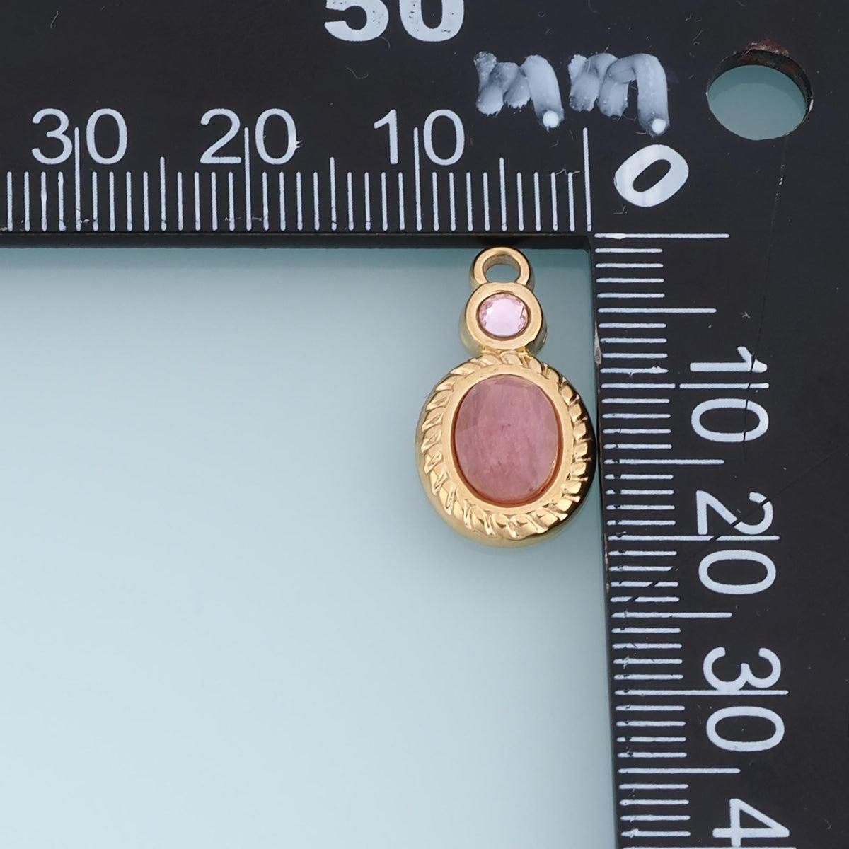 Oval Charm Pendant for Jewelry Making