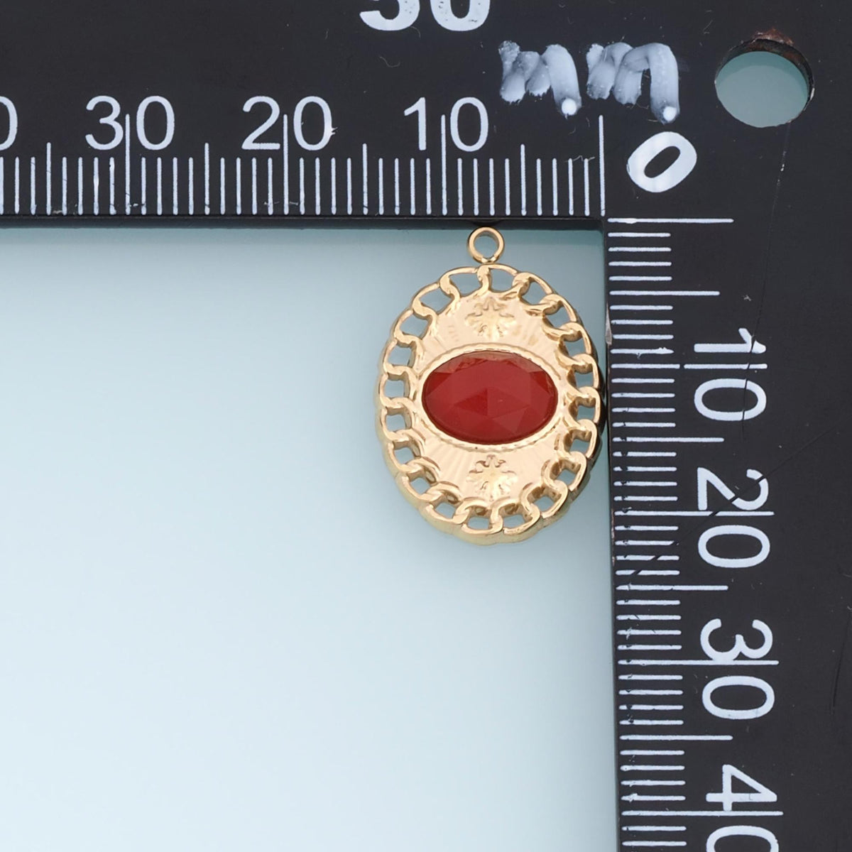Oval Charm Pendant for Jewelry Making