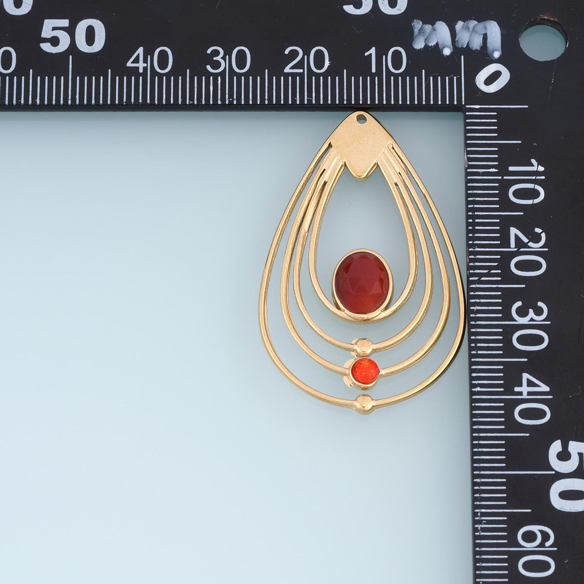 Teardrop Charm Pendant for Jewelry Making