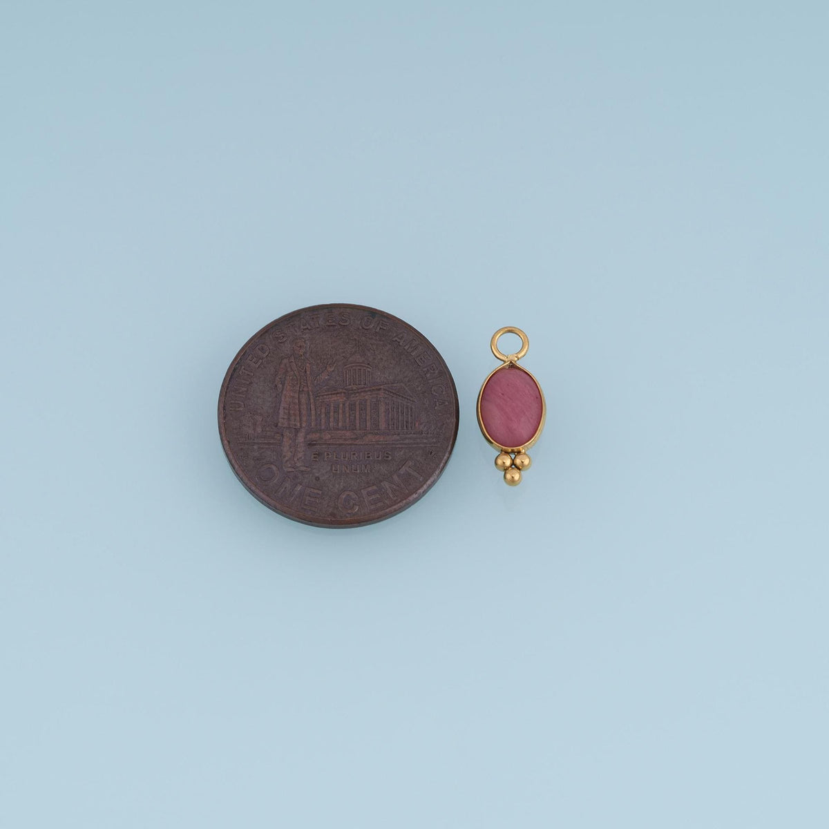 Oval Charm Pendant for Jewelry Making
