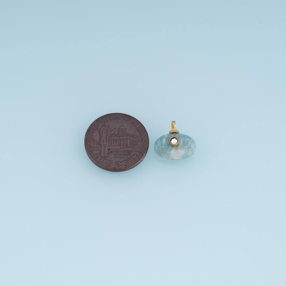 Oval Charm Pendant for Jewelry Making
