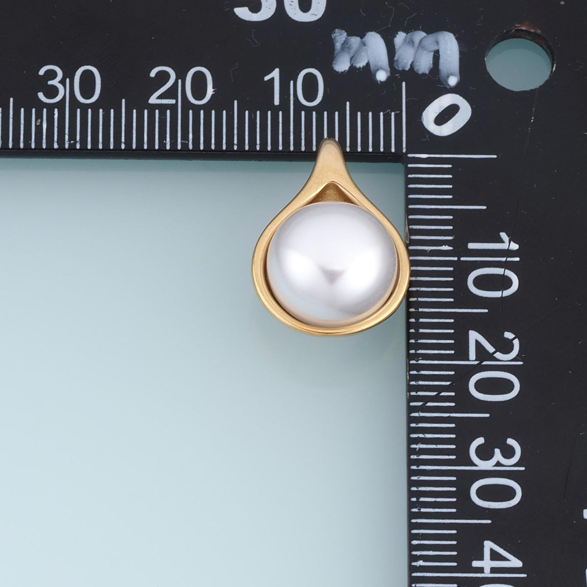 Pearl Teardrop Charm Pendant for Jewelry Making