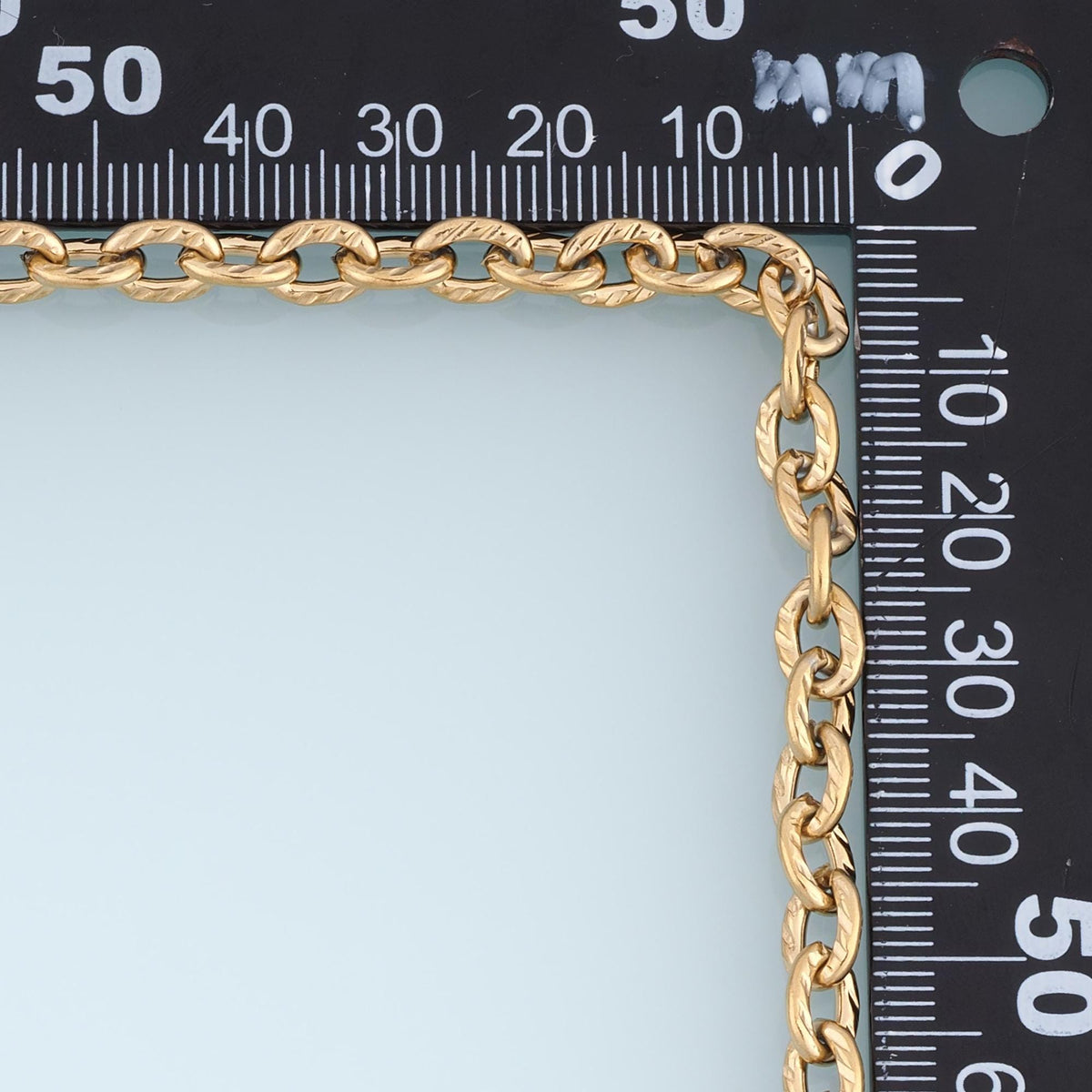 14K Gold Oval Jewelry Chain 3.28 ft, 16.40 ft for Jewelry Making