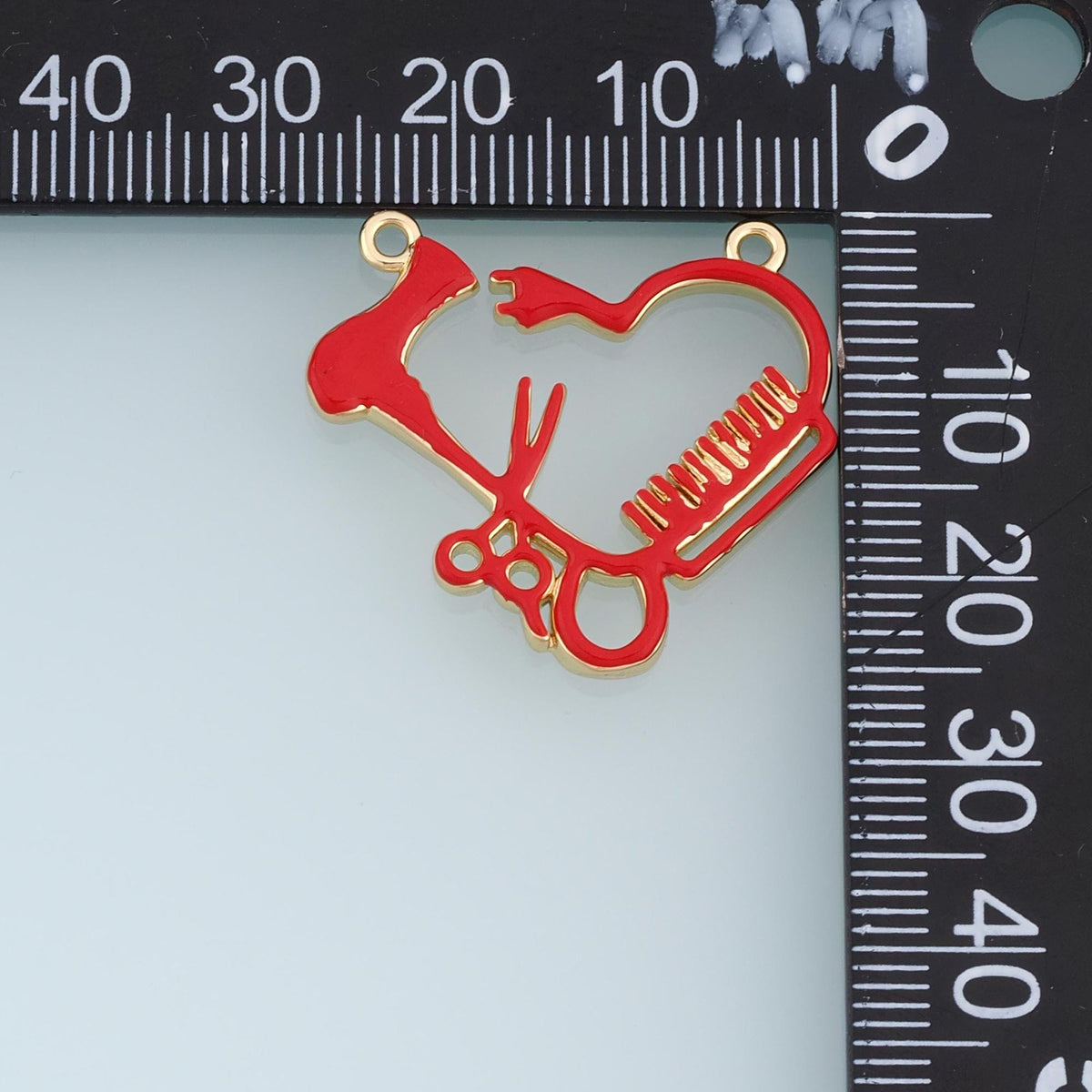 18K Gold Filled Heart Charm Pendant for Jewelry Making