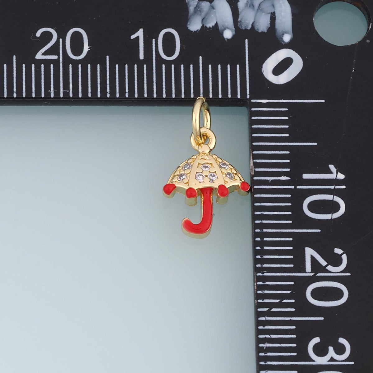 18K Gold Filled Enamel Charm Pendant for Jewelry Making