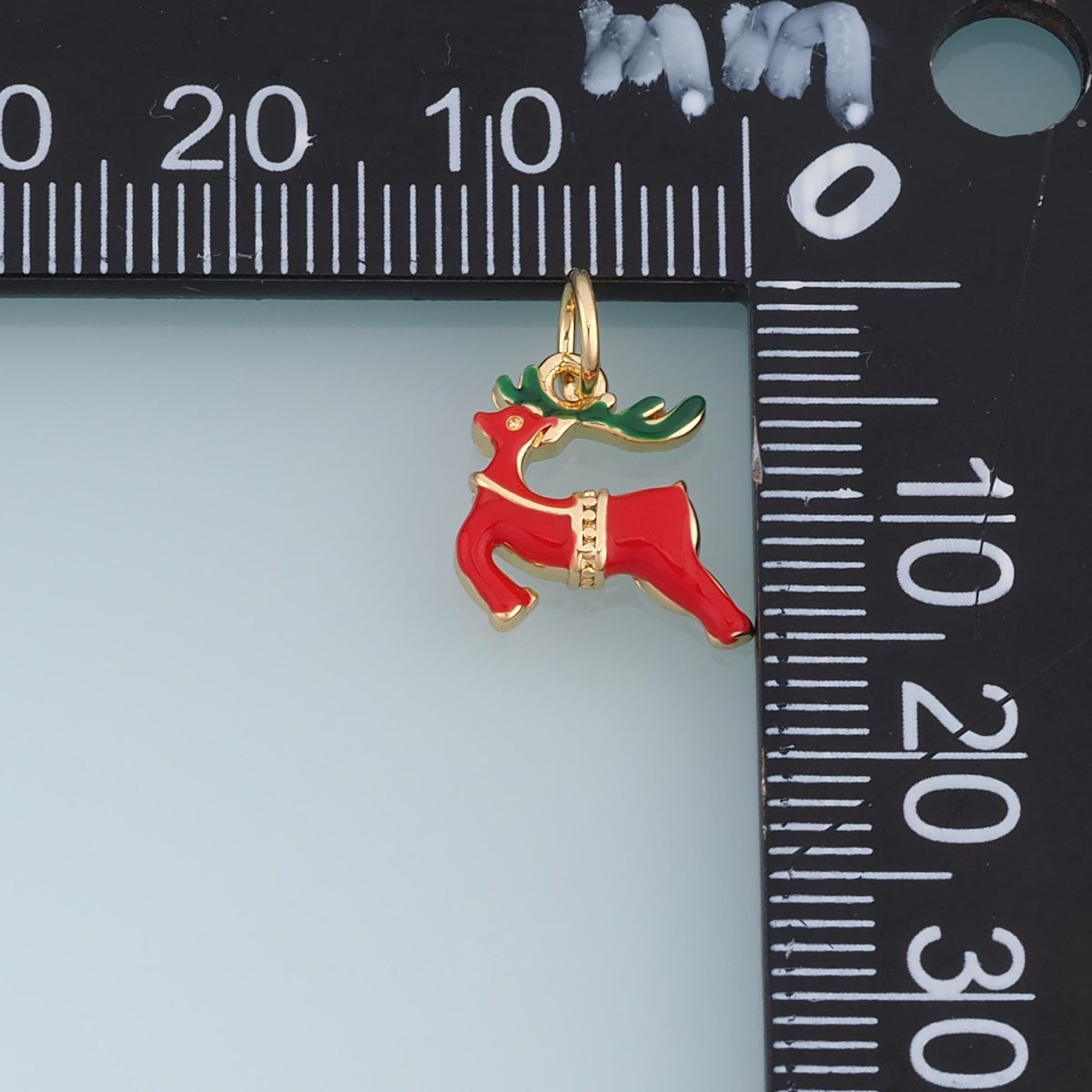 18K Gold Filled Enamel Charm Pendant for Jewelry Making