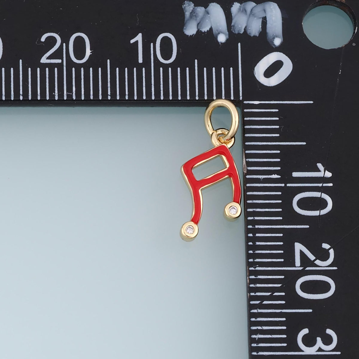 18K Gold Filled Enamel Charm Pendant for Jewelry Making