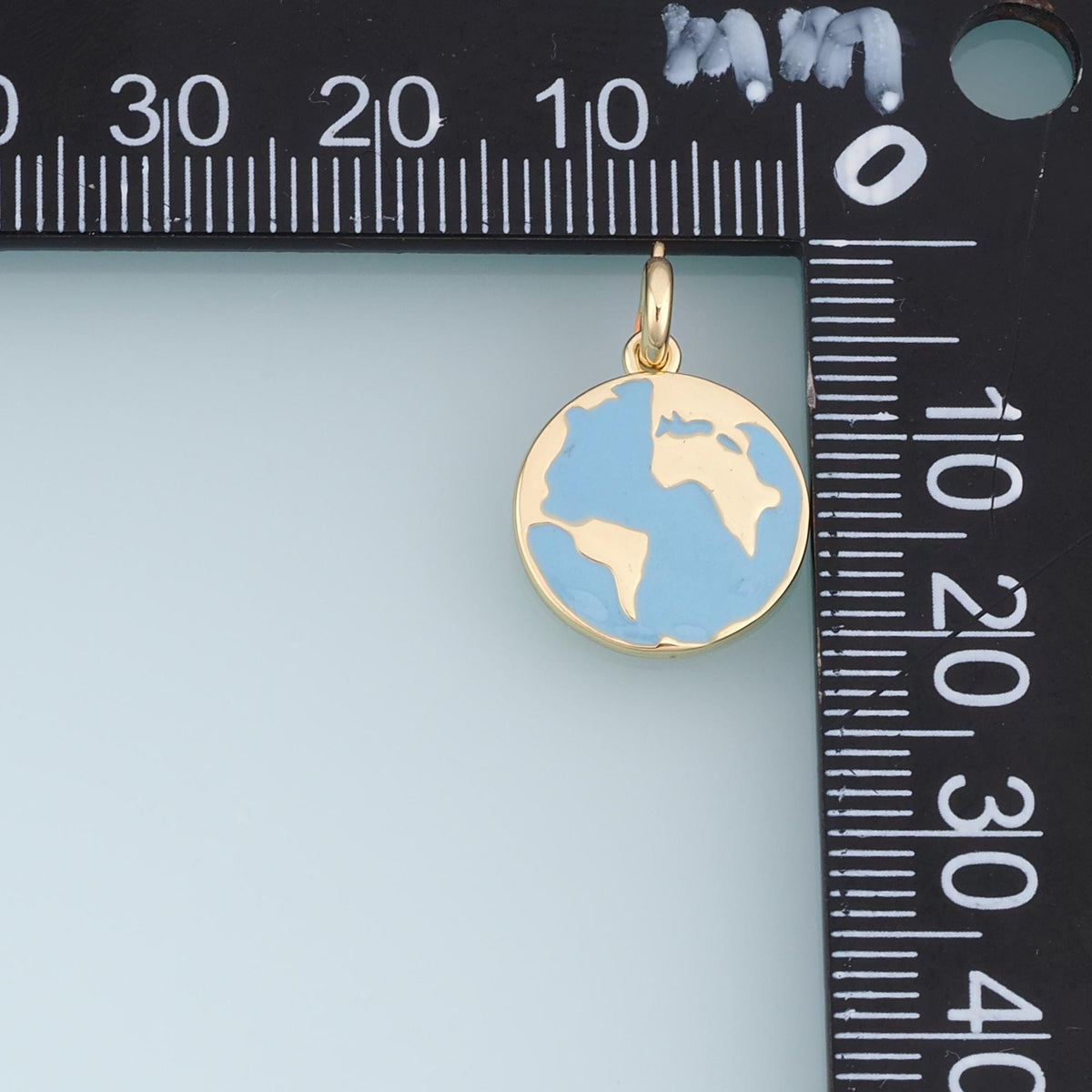 18K Gold Filled Enamel Charm Pendant for Jewelry Making