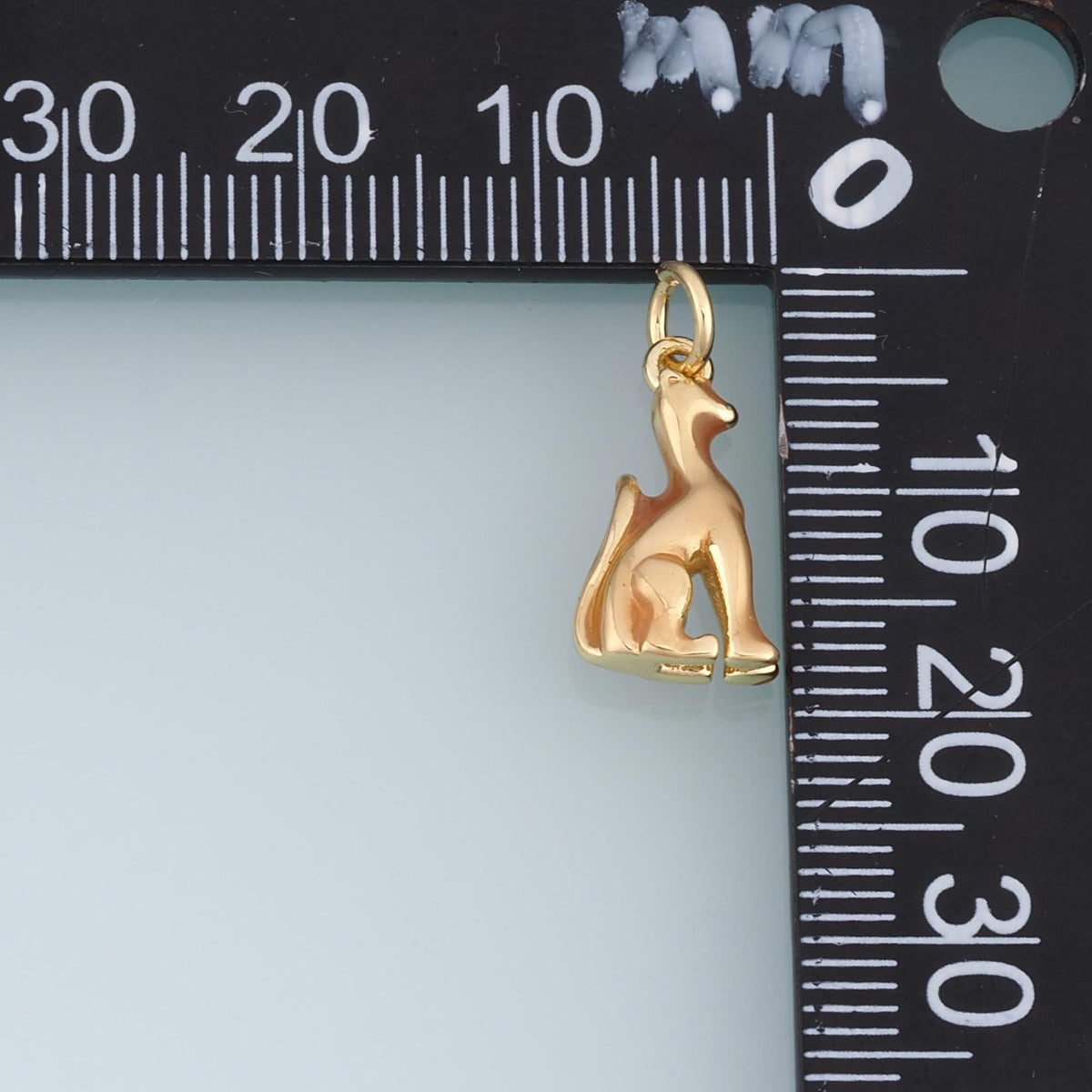 18K Gold Filled Dog Charm,Enamel Sitting Dog Pendant,Brown Black White Puppy Charm,DIY Necklace Bracelet Jewelry Supply