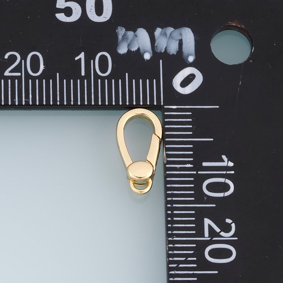 18K Gold Filled Oval Clasp 13.5 mm, 6.5 mm for Jewelry Making