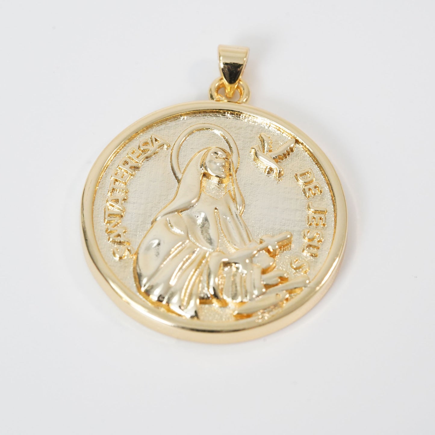 Gold Our Lady of Guadalupe Charms,18K Gold Filled virgin mary Pendant Charm Bracelet Necklace for DIY Jewelry Making Supply