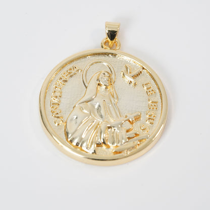 Gold Our Lady of Guadalupe Charms,18K Gold Filled virgin mary Pendant Charm Bracelet Necklace for DIY Jewelry Making Supply