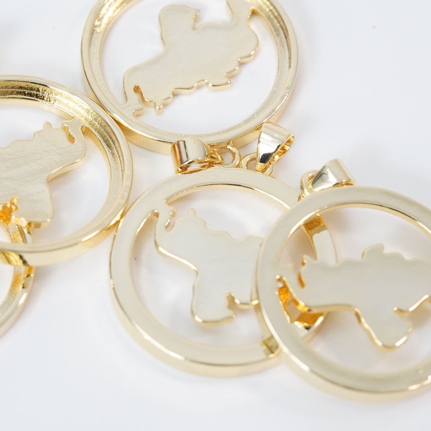 Gold Earth Charms,18K Gold Filled World Map Pendant,World Map Charm Bracelet Necklace for DIY Jewelry Making Supply
