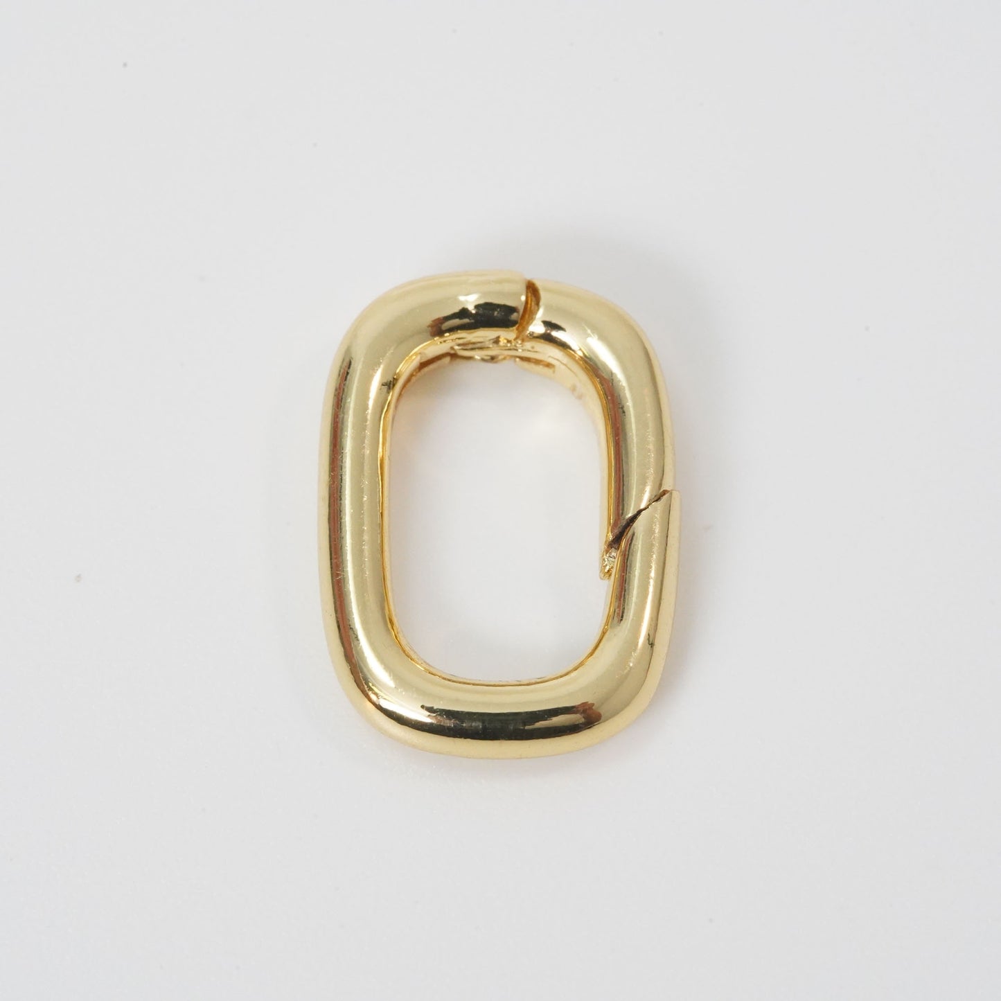 18K Gold Filled Oval Carabiner Clasp,Buckle Clasp,Carabiner Push Clasp,Turnbuckle,for DIY Jewelry