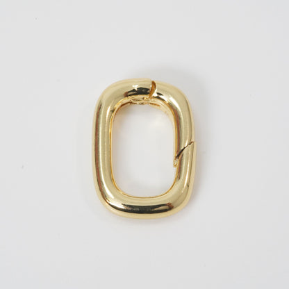 18K Gold Filled Oval Carabiner Clasp,Buckle Clasp,Carabiner Push Clasp,Turnbuckle,for DIY Jewelry