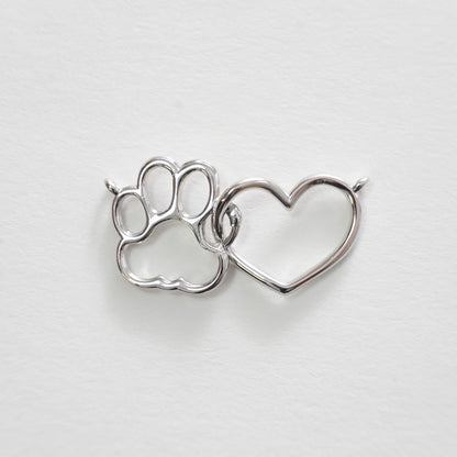 Gold Paw Charms,18K Gold Filled Cat Paw Pendant,Dog Paw Charm Bracelet Necklace for DIY Jewelry Making Supply