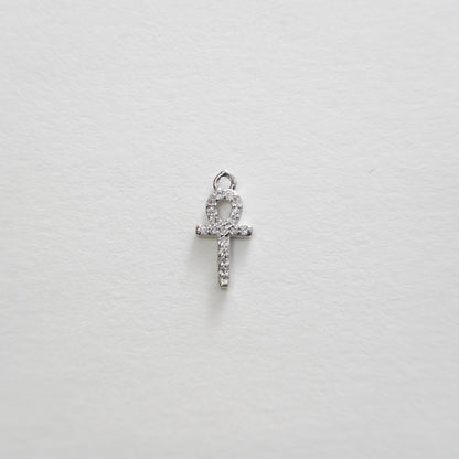Gold Cross Charms,18K Gold Filled Cross Pendant,Silver Religious Charm Bracelet Necklace for DIY Jewelry Making Supply